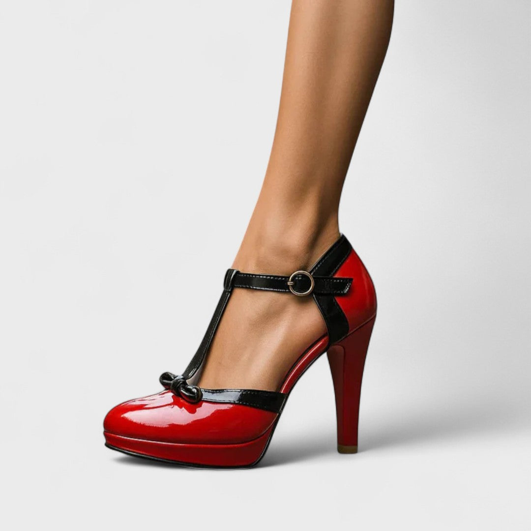 Ledana | Office Summer T-Strap Poise Heel