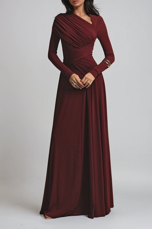 Lisette | Garden-Party Asymmetric Ruched Charm Dress