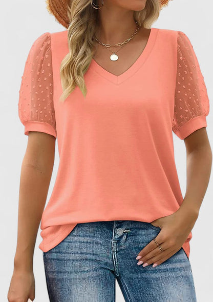 Anacleta | Wardrobe-Staple V-Neck Lightweight Drape Top