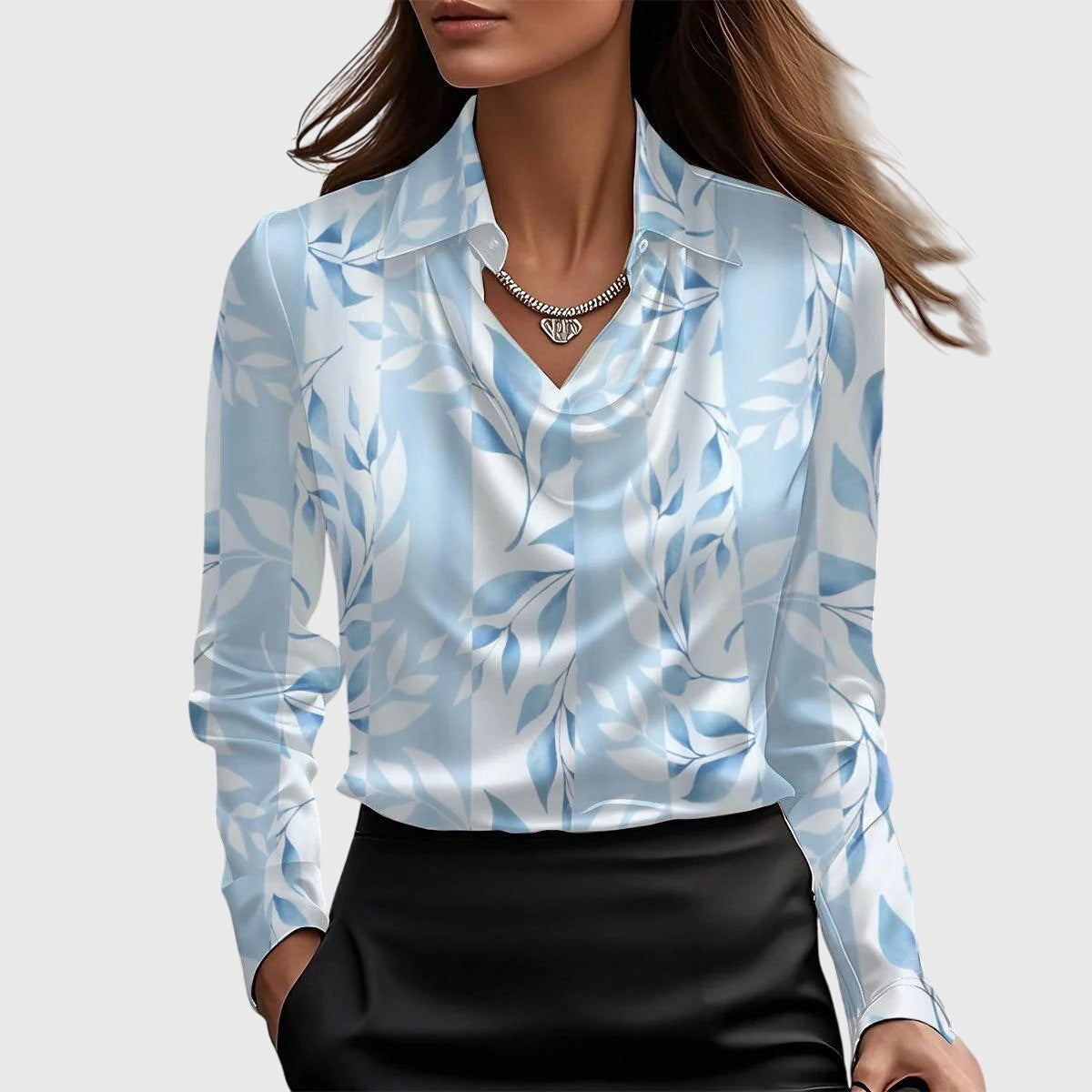 Bianca | Effortless Pleated Lightweight Fit Blouse