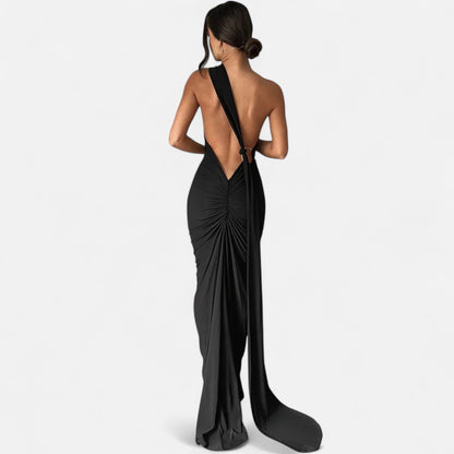 Immacolina | Occasion-Ready Maxi One-Shoulder Shape Dress