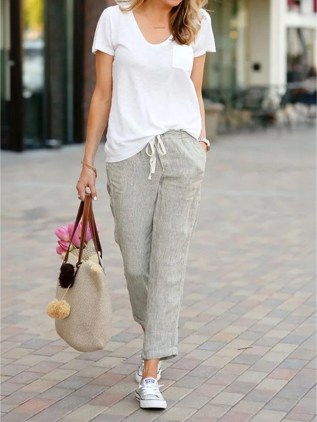 Anisetta | All-Day Slim-Fit Summer Versatility Pants