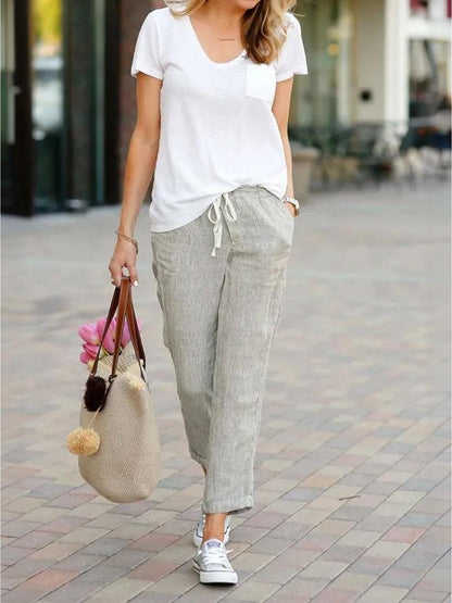 Anisetta | All-Day Slim-Fit Summer Versatility Pants