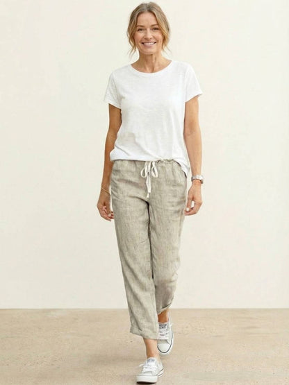 Anisetta | All-Day Slim-Fit Summer Versatility Pants