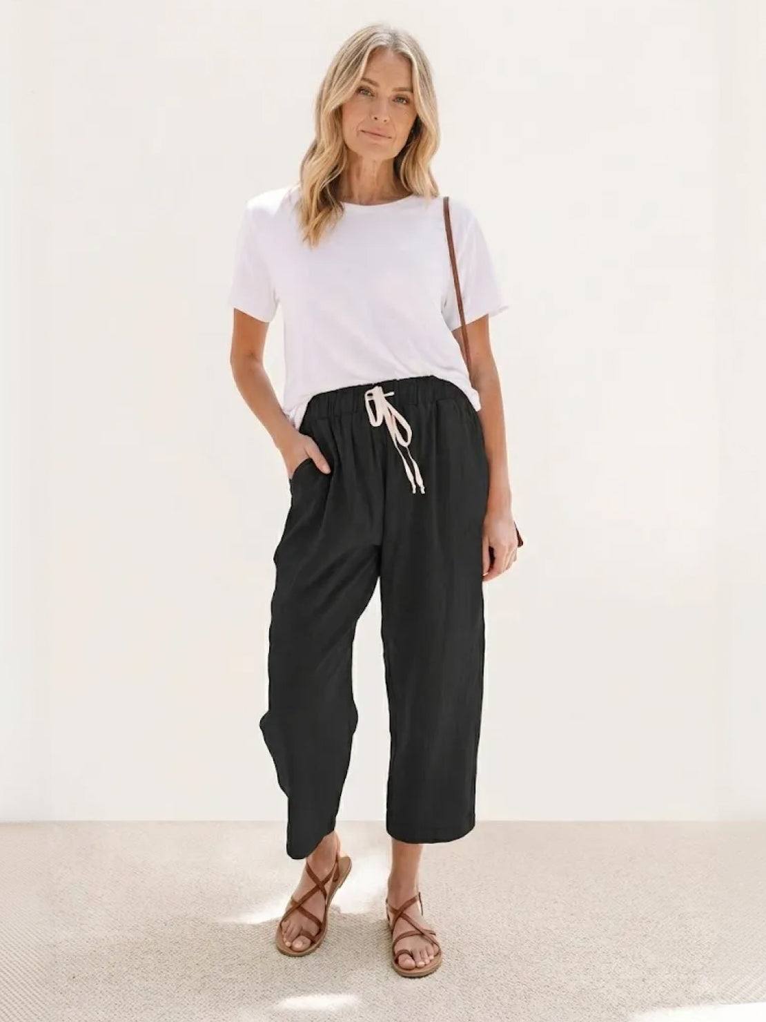 Anisetta | All-Day Slim-Fit Summer Versatility Pants