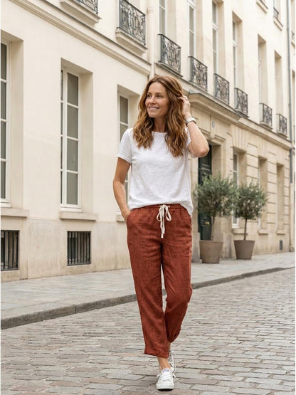 Anisetta | All-Day Slim-Fit Summer Versatility Pants
