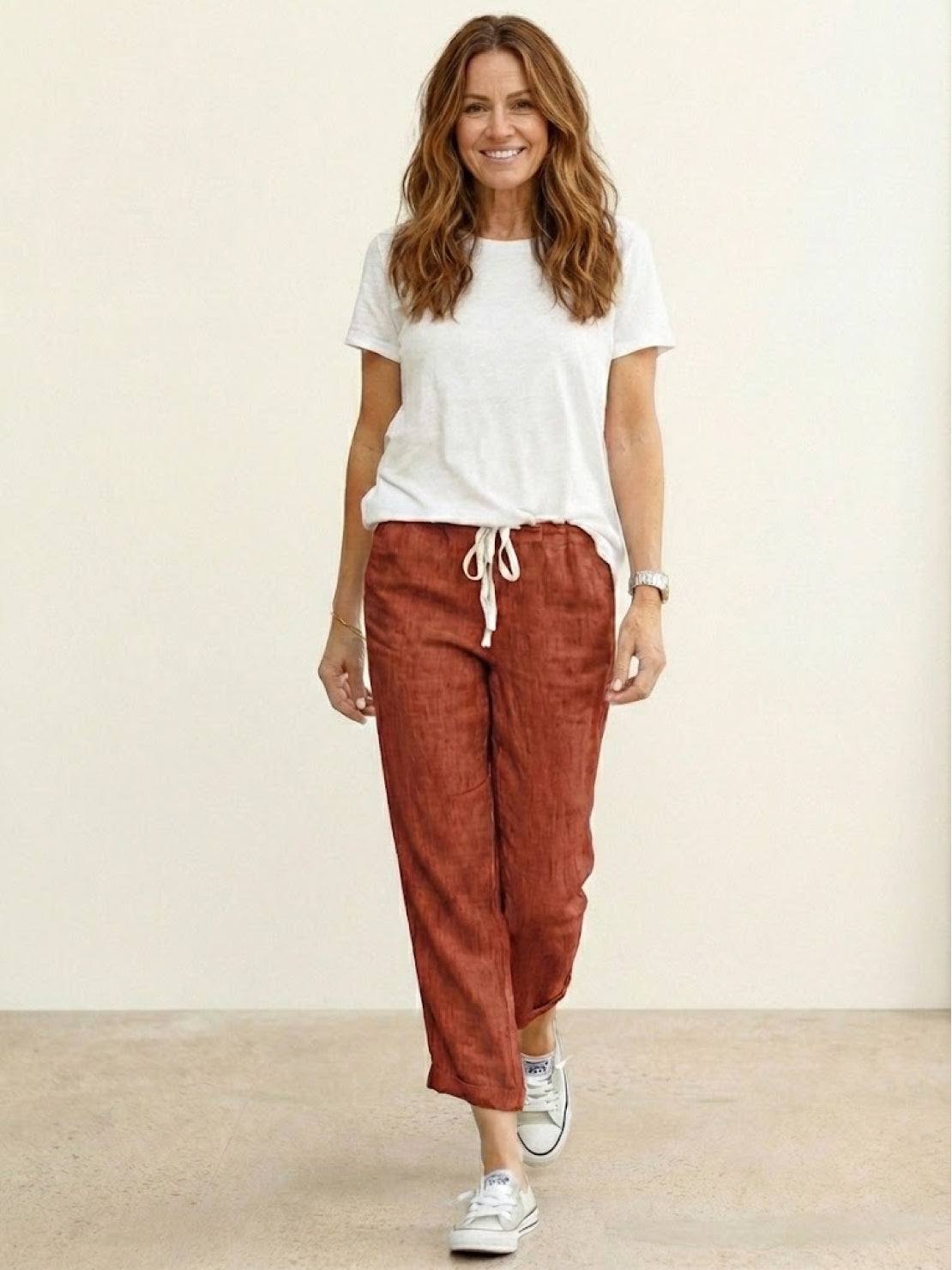 Anisetta | All-Day Slim-Fit Summer Versatility Pants