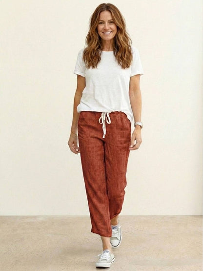 Anisetta | All-Day Slim-Fit Summer Versatility Pants