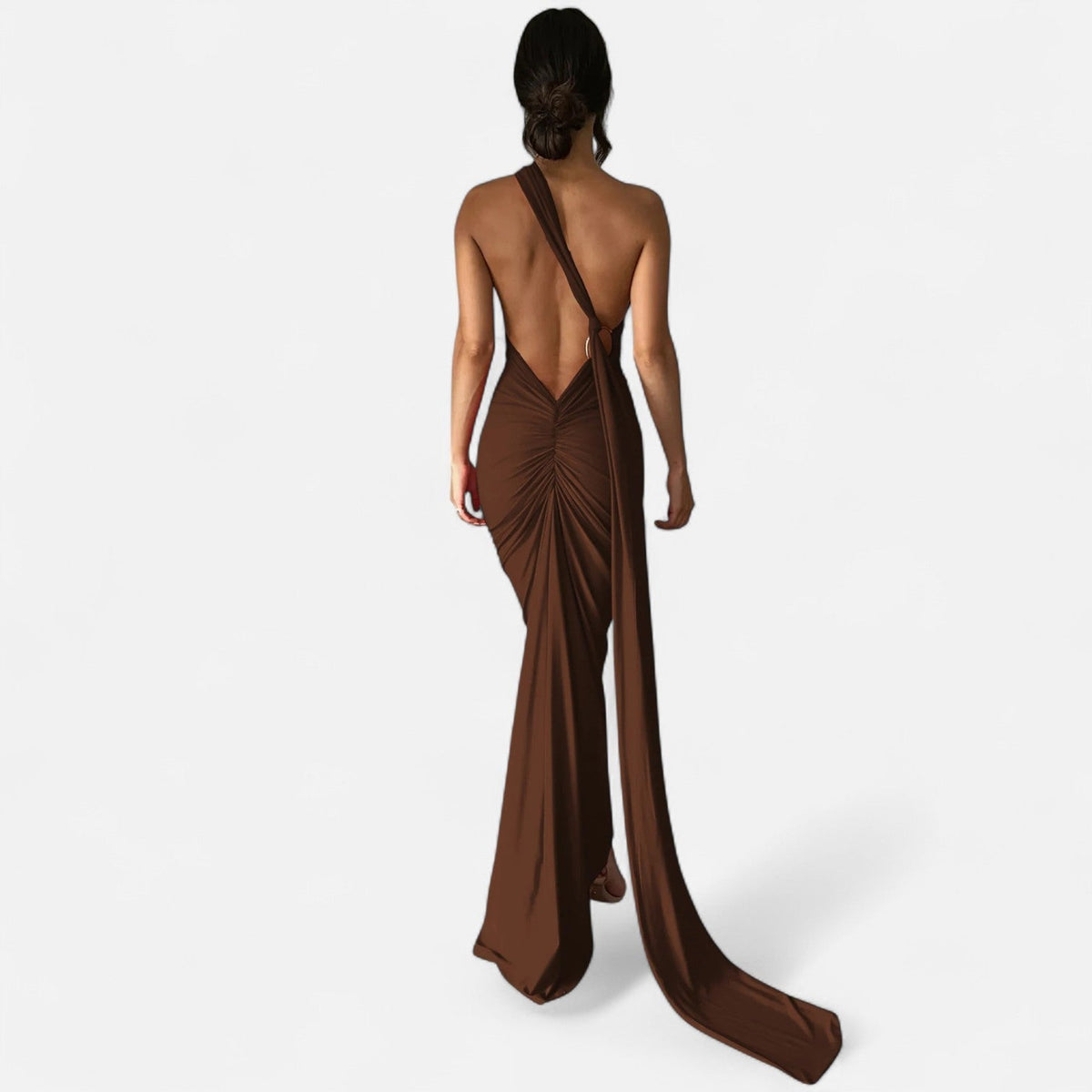 Immacolina | Occasion-Ready Maxi One-Shoulder Shape Dress