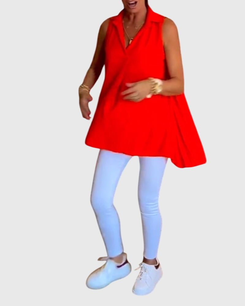 Anisia | Airy Lightweight Sleeveless Style Top