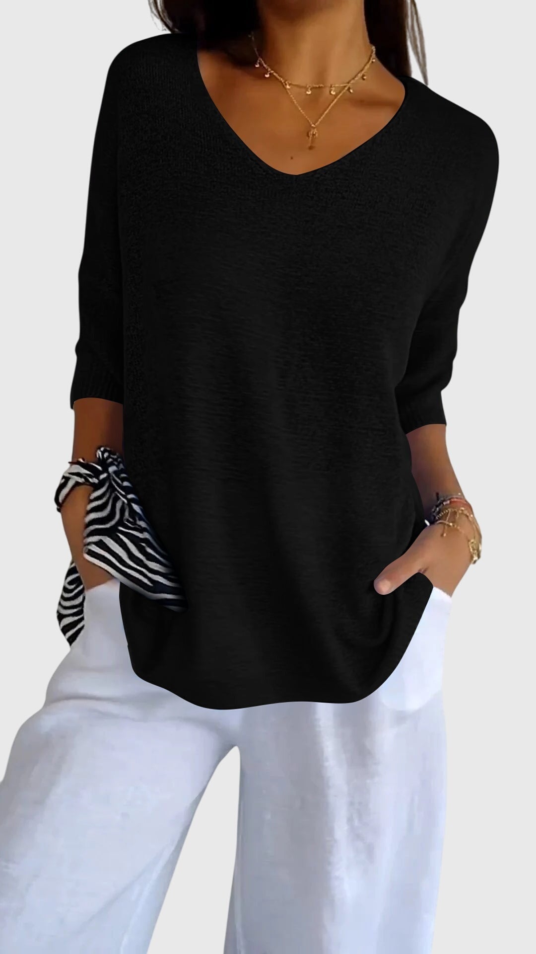 Alitta | Desk-to-Dinner Breathable Knit Silhouette Top