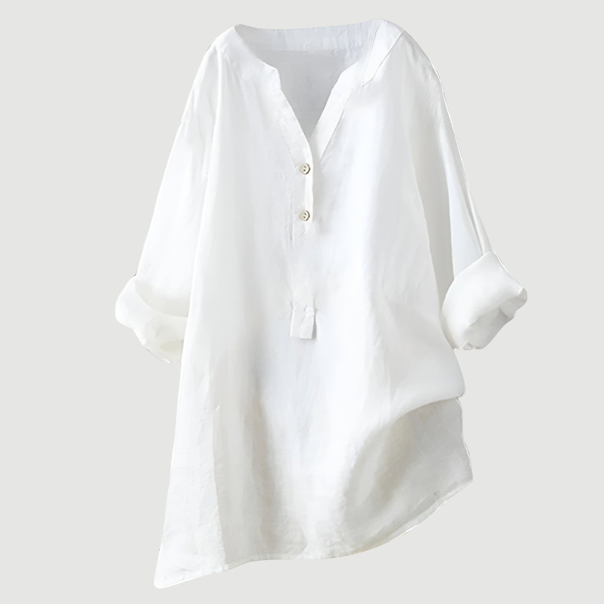 Alma | Date-Night Oversized V-Neck Fit Blouse