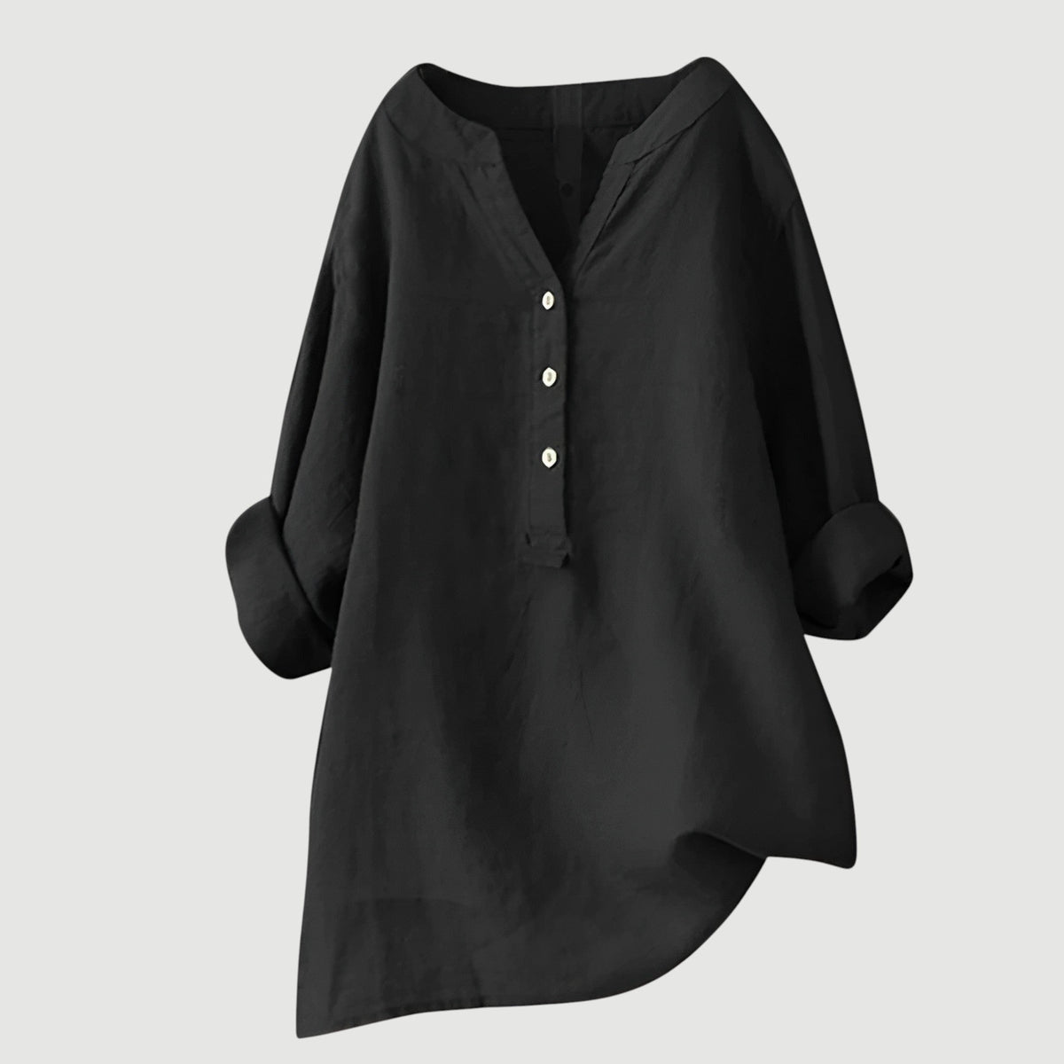 Alma | Date-Night Oversized V-Neck Fit Blouse