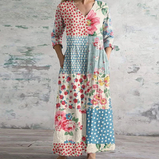 Graziosa | After-Five Floral Vintage Finish Dress