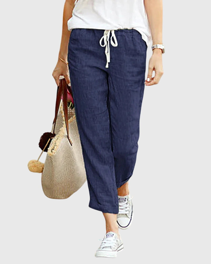Agatina | All-Day Summer Elastic-Waist Movement Pants