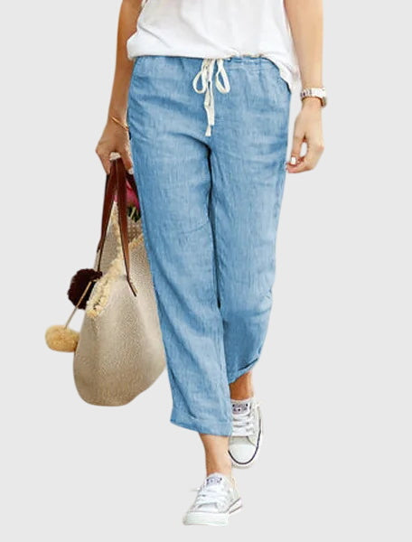 Agatina | All-Day Summer Elastic-Waist Movement Pants