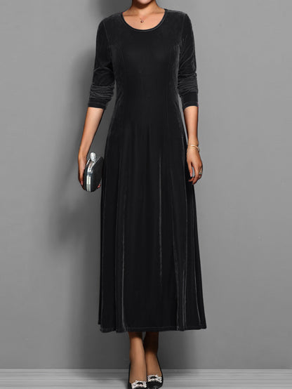 Jolanda | Brunch Velvet A-Line Flair Dress