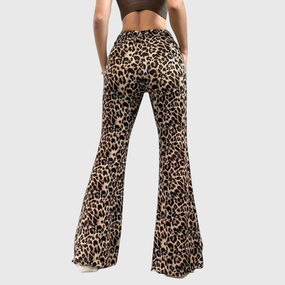 Amaranta | Airy High-Waist Leopard Versatility Pants