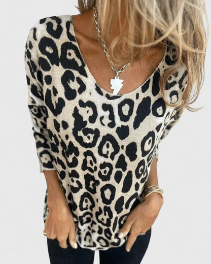 Angelita | Office-Ready Leopard Print Style Top