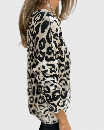 Angelita | Office-Ready Leopard Print Style Top