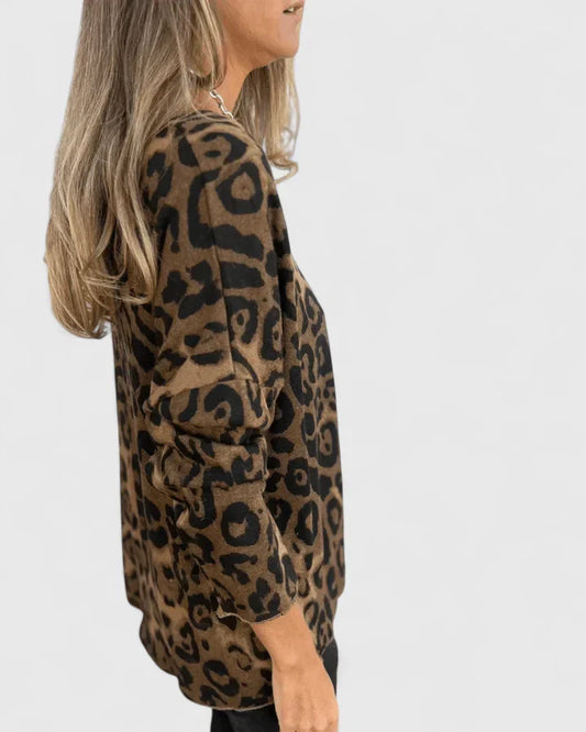 Angelita | Office-Ready Leopard Print Style Top