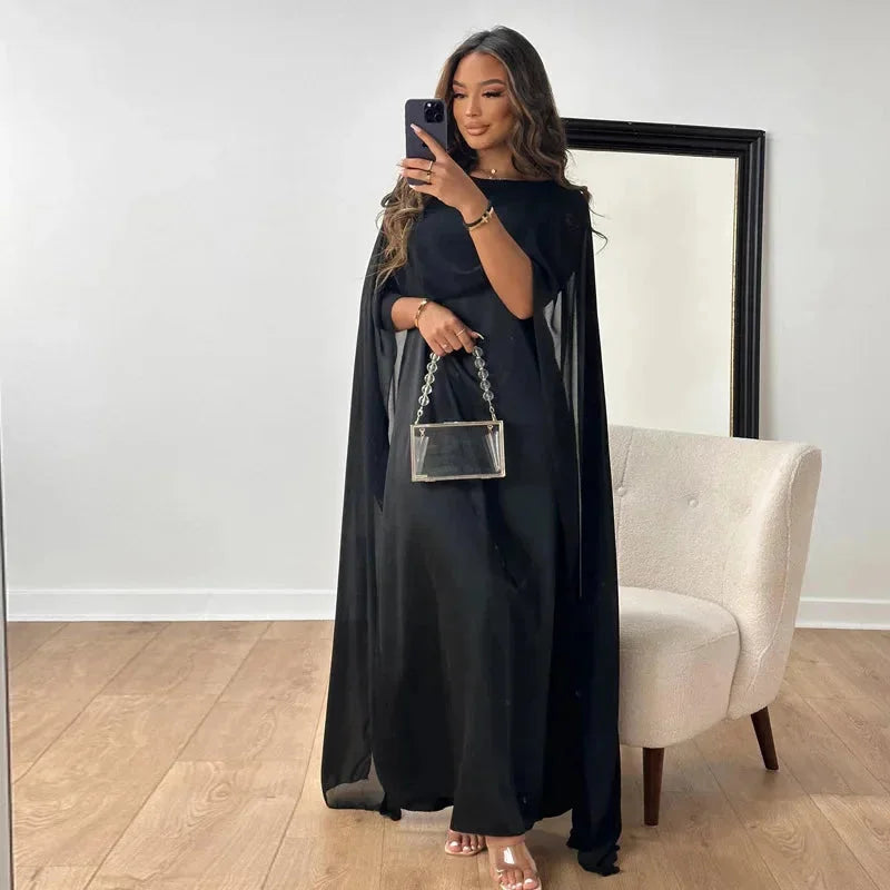 Ludmilla | Everyday Cape Maxi Style Dress