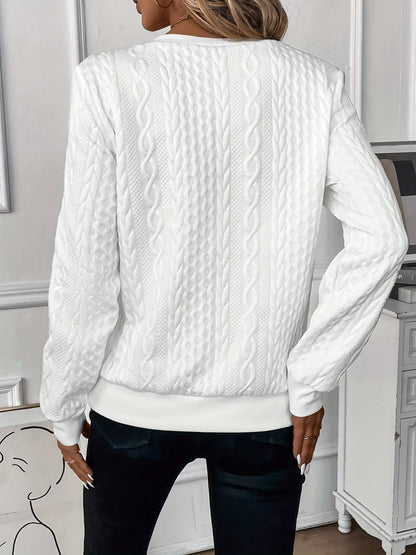 Ariosa | Weekend Knit Zip-Up Softness Sweater