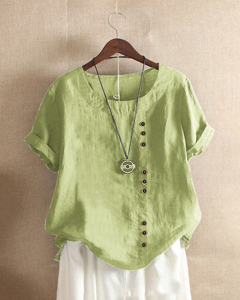 Bertilla | Everyday Short Sleeve Fit Blouse