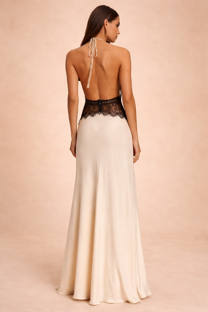 Wrenley | Airy Halter Neck Flair Dress