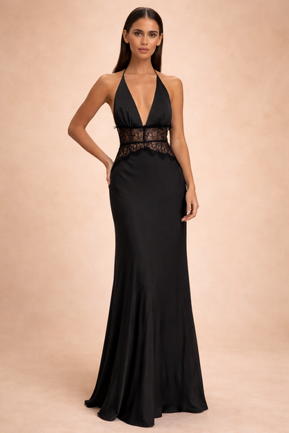Wrenley | Airy Halter Neck Flair Dress