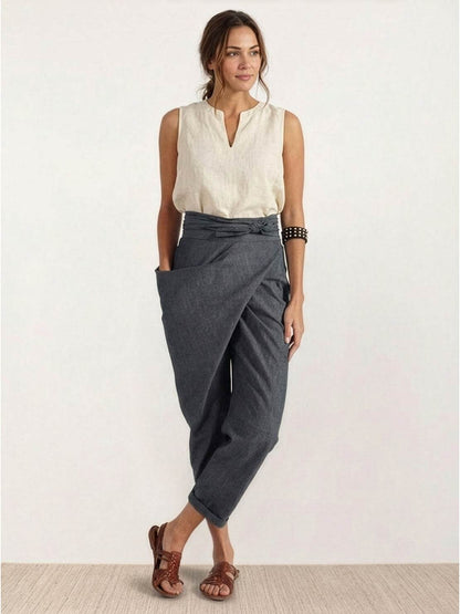 Atlas | Crossover Wrap-Front Pants