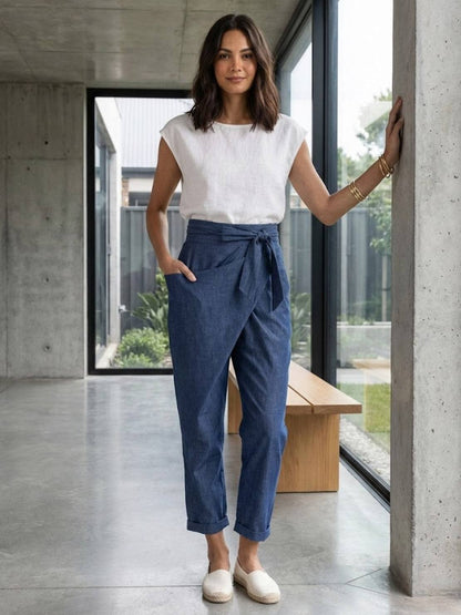 Atlas | Crossover Wrap-Front Pants