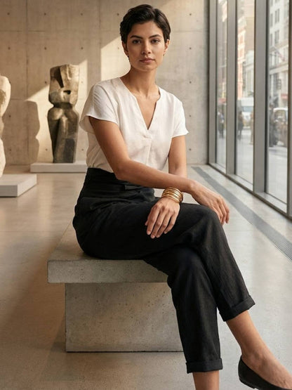Atlas | Crossover Wrap-Front Pants