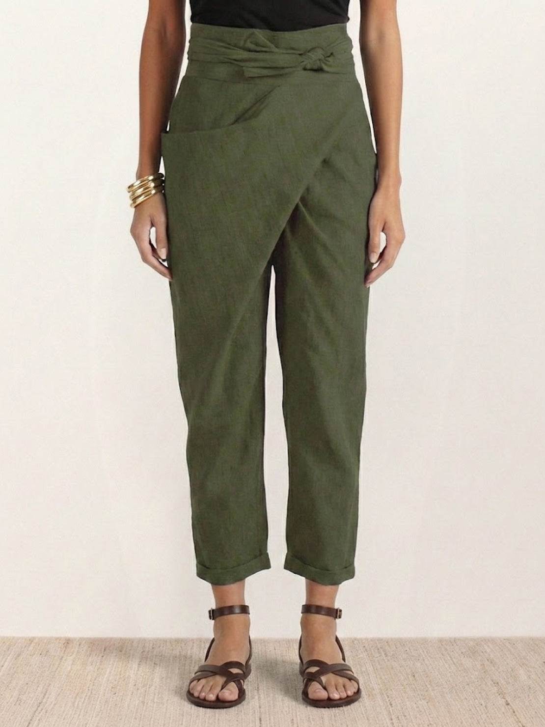 Atlas | Crossover Wrap-Front Pants