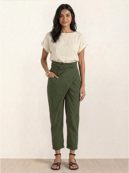 Atlas | Crossover Wrap-Front Pants