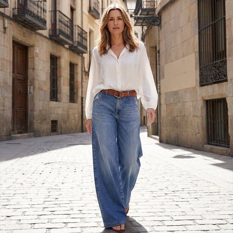 Aldena | Weekend Vintage Wide-Leg Silhouette Jeans