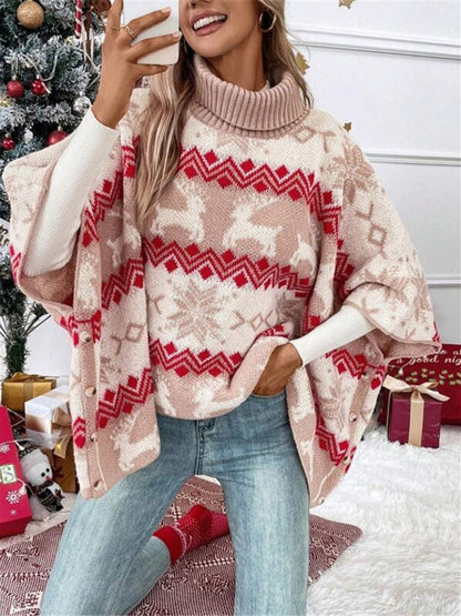 Braelyn | Layering Reindeer Print Warmth Sweater