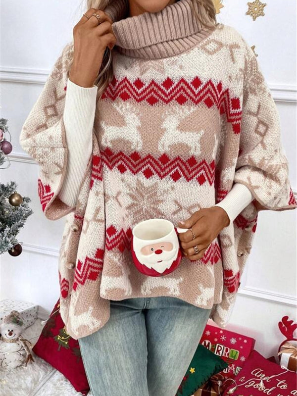 Braelyn | Layering Reindeer Print Warmth Sweater