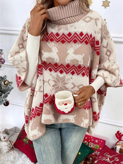 Braelyn | Layering Reindeer Print Warmth Sweater