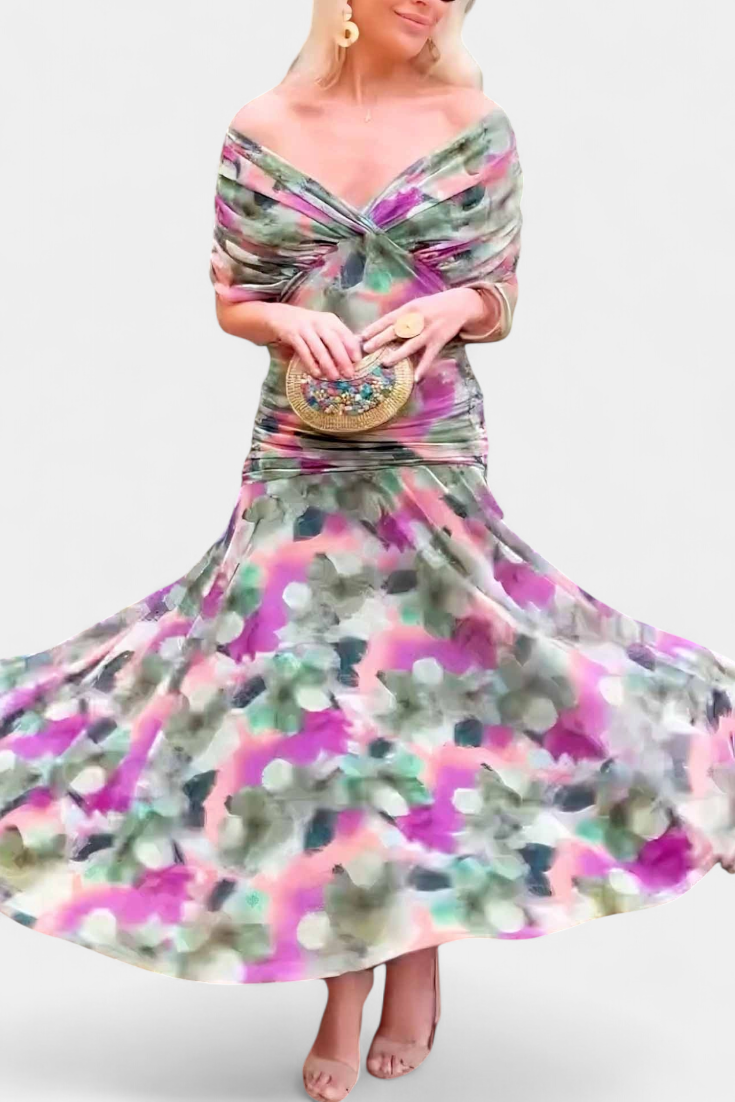 Arianetta | City Floral Occasion Detailing Dress