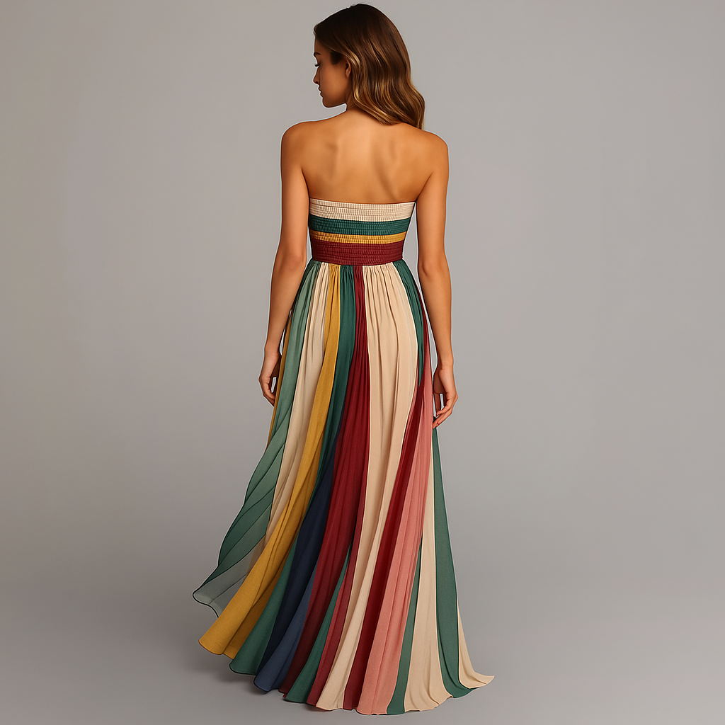 Deianira | Getaway Strapless Pleated Detailing Dress