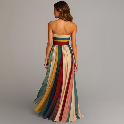 Deianira | Getaway Strapless Pleated Detailing Dress