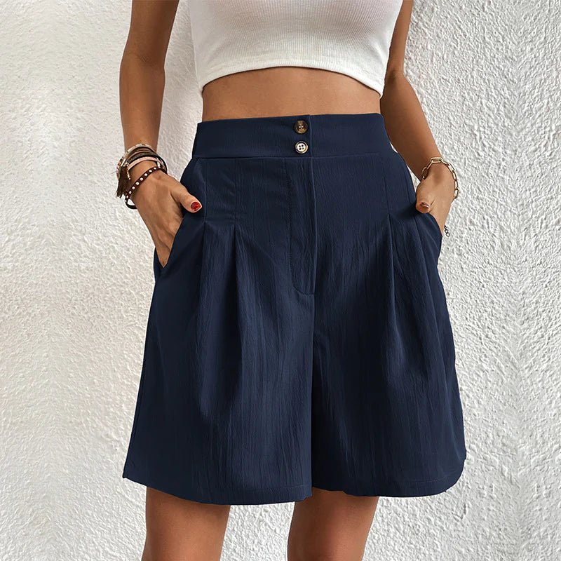 Blair | High-Waist Pleated Shorts