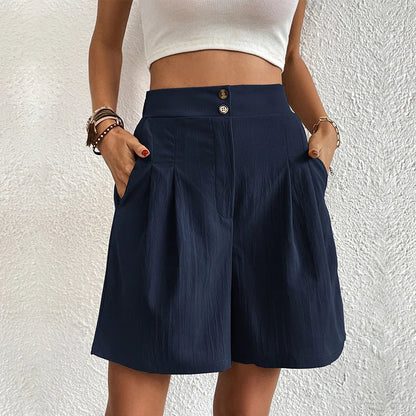 Blair | High-Waist Pleated Shorts