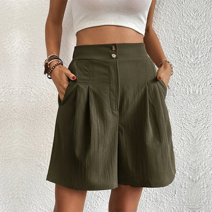 Blair | High-Waist Pleated Shorts