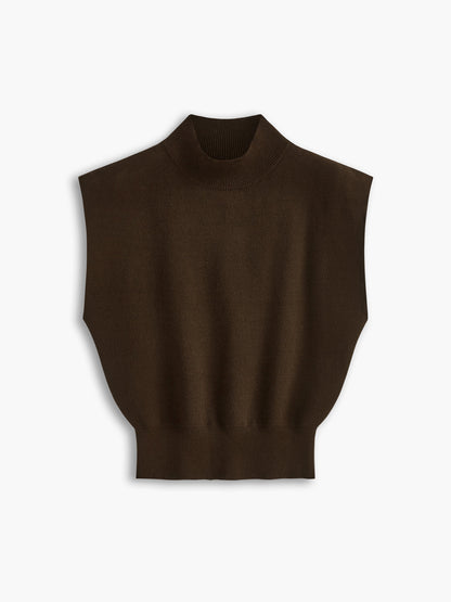 Noira | Mock-Neck Sleeveless Top