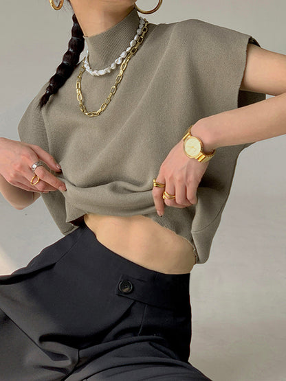 Noira | Mock-Neck Sleeveless Top
