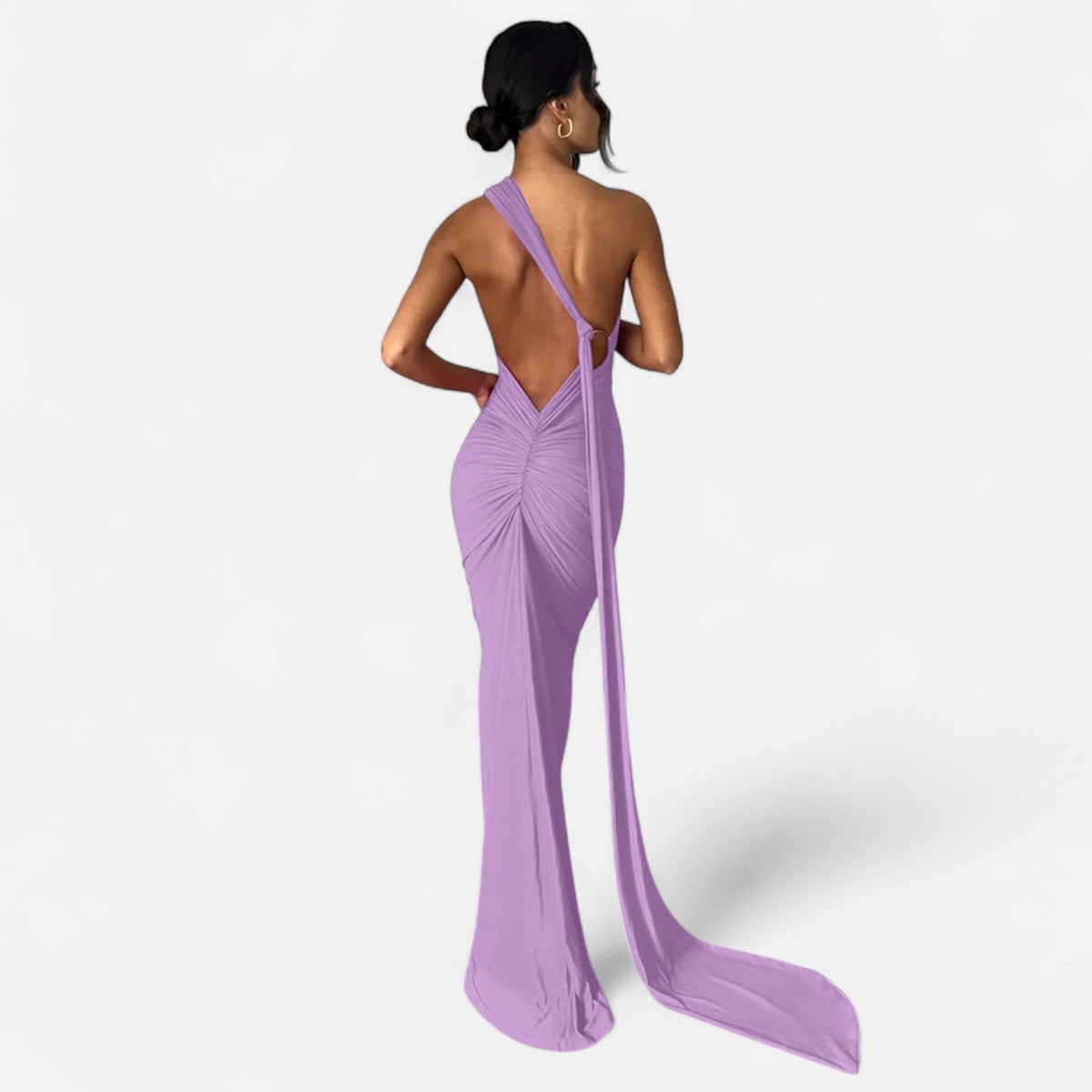 Immacolina | Occasion-Ready Maxi One-Shoulder Shape Dress