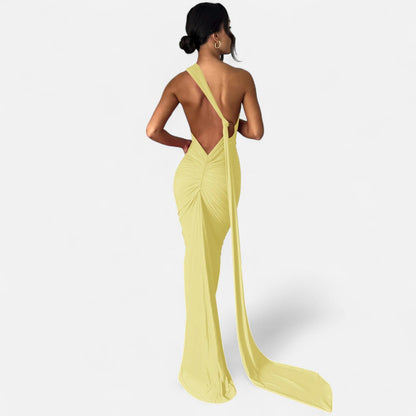 Immacolina | Occasion-Ready Maxi One-Shoulder Shape Dress