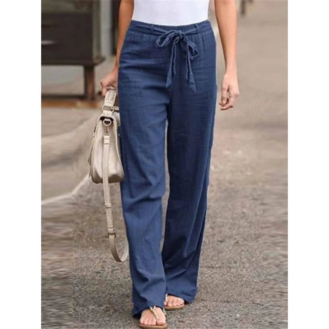 Alisia | Office-Ready Breathable Linen Versatility Pants